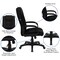 Emma and Oliver High Back Multi-Line Stitch Executive Swivel Office Chair with Arms